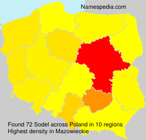 Surname Sodel in Poland Surname Sodel in Poland