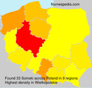 Surname Soinski in Poland Surname Soinski in Poland