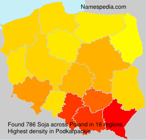 Surname Soja in Poland Surname Soja in Poland