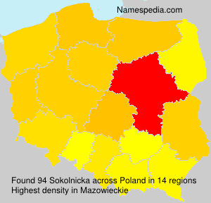 Surname Sokolnicka in Poland Surname Sokolnicka in Poland