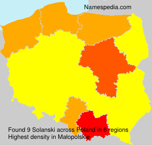 Surname Solanski in Poland Surname Solanski in Poland