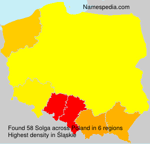 Surname Solga in Poland Surname Solga in Poland