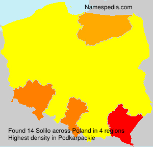 Surname Solilo in Poland Surname Solilo in Poland