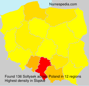 Surname Soltysek in Poland Surname Soltysek in Poland