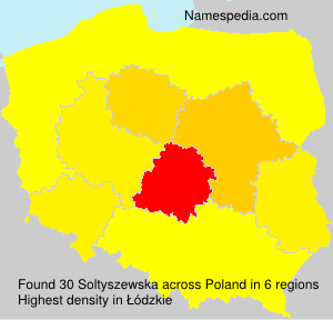 Surname Soltyszewska in Poland Surname Soltyszewska in Poland