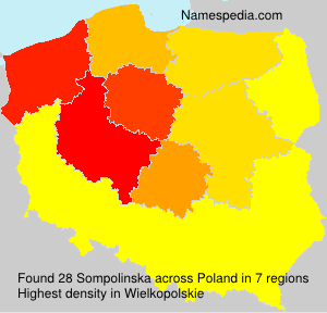 Surname Sompolinska in Poland Surname Sompolinska in Poland