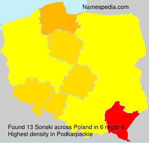 Surname Sonski in Poland Surname Sonski in Poland