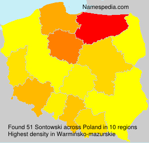 Surname Sontowski in Poland Surname Sontowski in Poland
