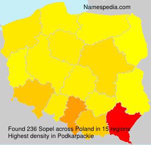 Surname Sopel in Poland Surname Sopel in Poland