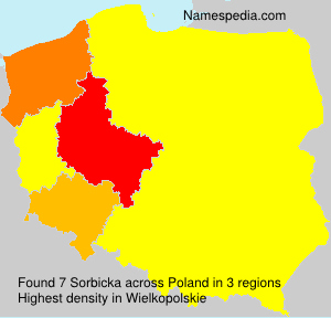 Surname Sorbicka in Poland Surname Sorbicka in Poland