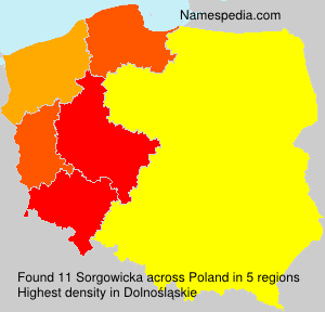 Surname Sorgowicka in Poland Surname Sorgowicka in Poland