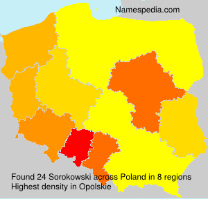 Surname Sorokowski in Poland Surname Sorokowski in Poland