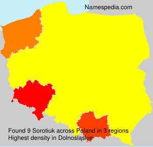 Surname Sorotiuk in Poland