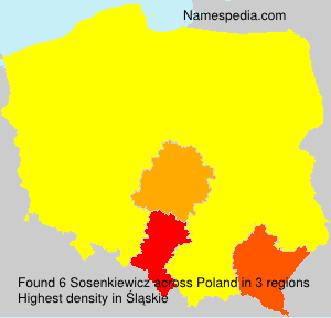 Surname Sosenkiewicz in Poland Surname Sosenkiewicz in Poland