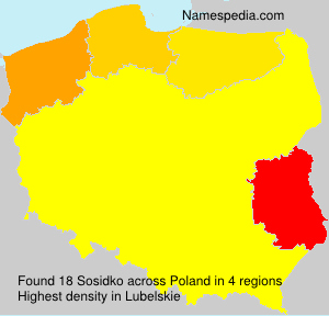 Surname Sosidko in Poland Surname Sosidko in Poland