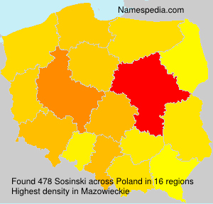Surname Sosinski in Poland Surname Sosinski in Poland