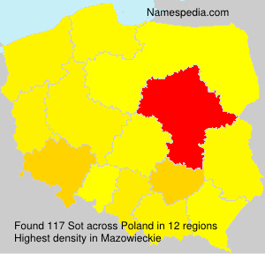 Surname Sot in Poland Surname Sot in Poland