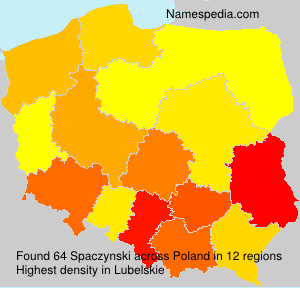 Surname Spaczynski in Poland Surname Spaczynski in Poland