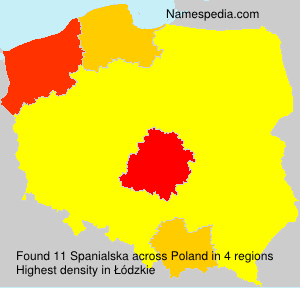 Surname Spanialska in Poland Surname Spanialska in Poland