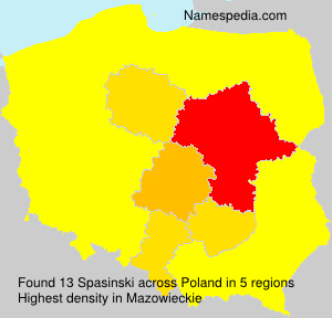 Surname Spasinski in Poland Surname Spasinski in Poland