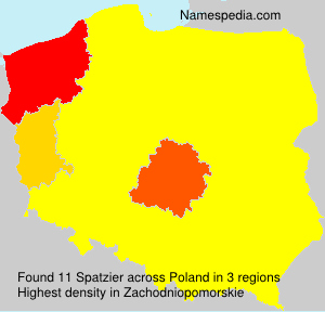 Surname Spatzier in Poland Surname Spatzier in Poland