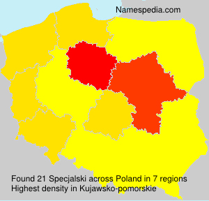 Surname Specjalski in Poland Surname Specjalski in Poland