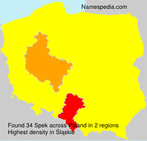 Surname Spek in Poland Surname Spek in Poland