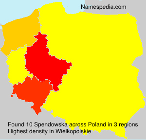 Surname Spendowska in Poland Surname Spendowska in Poland