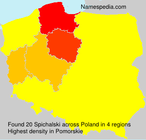 Surname Spichalski in Poland Surname Spichalski in Poland
