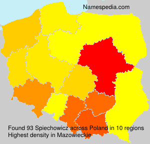 Surname Spiechowicz in Poland Surname Spiechowicz in Poland