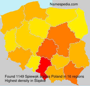 Surname Spiewak in Poland Surname Spiewak in Poland