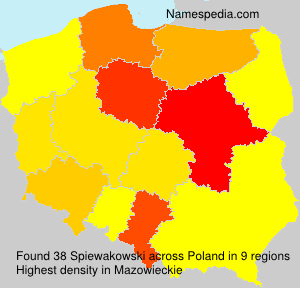 Surname Spiewakowski in Poland Surname Spiewakowski in Poland