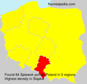 Surname Spiewok in Poland Surname Spiewok in Poland