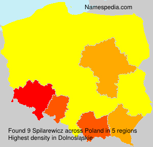 Surname Spilarewicz in Poland Surname Spilarewicz in Poland