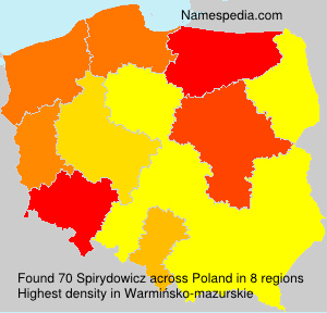 Surname Spirydowicz in Poland Surname Spirydowicz in Poland