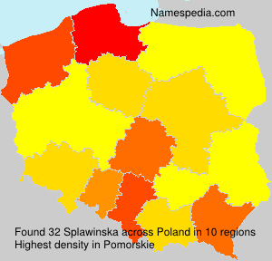 Surname Splawinska in Poland Surname Splawinska in Poland