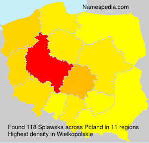 Surname Splawska in Poland Surname Splawska in Poland