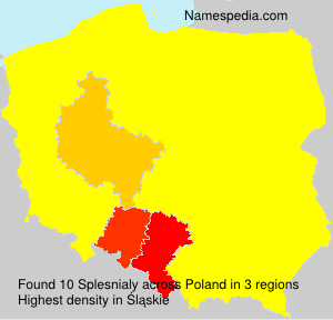 Surname Splesnialy in Poland Surname Splesnialy in Poland