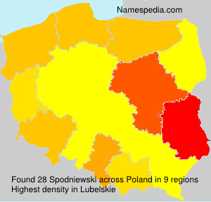 Surname Spodniewski in Poland Surname Spodniewski in Poland
