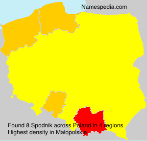 Surname Spodnik in Poland Surname Spodnik in Poland