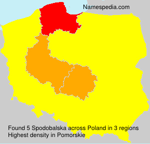 Surname Spodobalska in Poland Surname Spodobalska in Poland