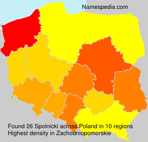 Surname Spolnicki in Poland Surname Spolnicki in Poland