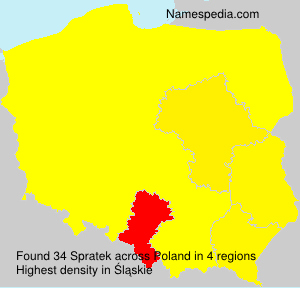 Surname Spratek in Poland Surname Spratek in Poland