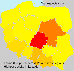 Surname Spruch in Poland Surname Spruch in Poland