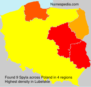 Surname Spyla in Poland Surname Spyla in Poland