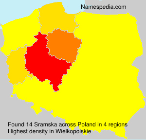 Surname Sramska in Poland Surname Sramska in Poland