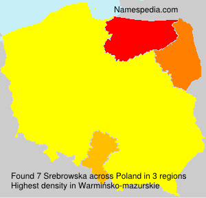 Surname Srebrowska in Poland Surname Srebrowska in Poland