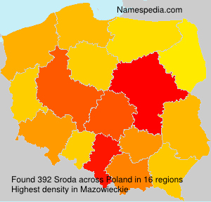 Surname Sroda in Poland Surname Sroda in Poland