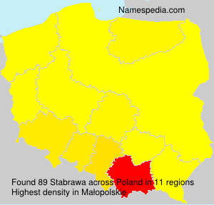 Surname Stabrawa in Poland Surname Stabrawa in Poland