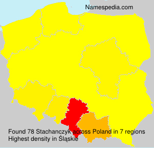 Surname Stachanczyk in Poland Surname Stachanczyk in Poland